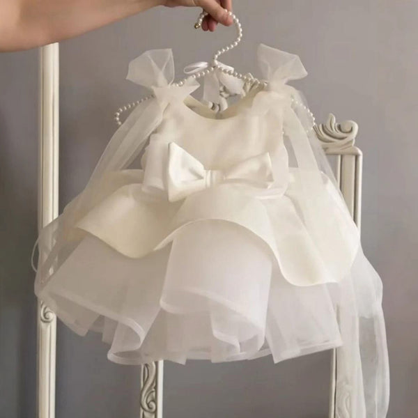 Girls Communion Dress Flower Girl Dress Baby Birthday Party Princess Dress