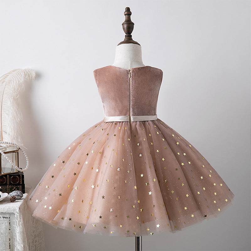 Elegant Baby Christening Dresses Toddler Sequin Dress