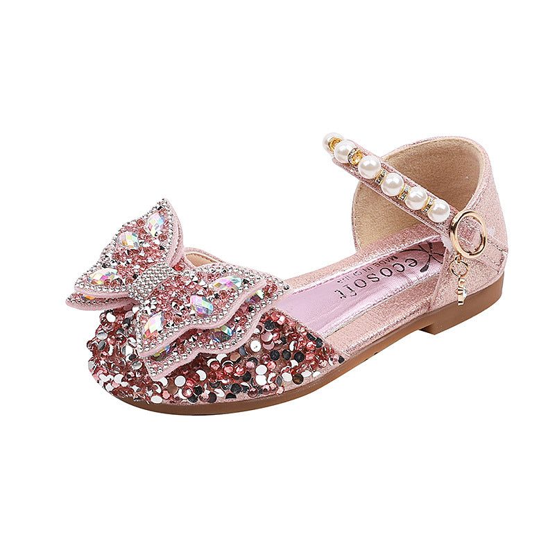 Girls Summer New Rhinestone Princess Shoes
