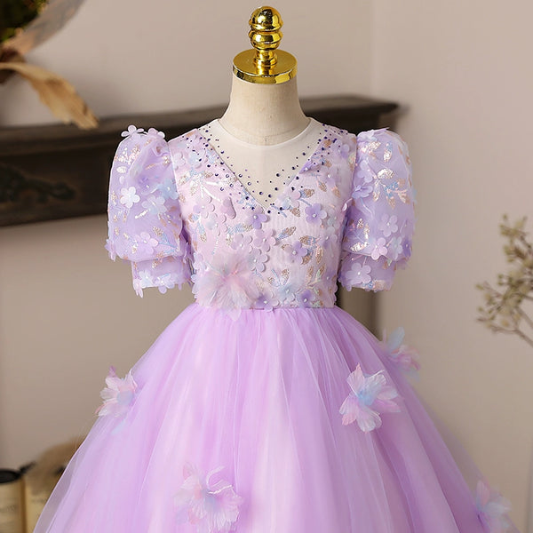 Cute Baby  Girl First Communion Dress Toddler Birthday Princess Dress