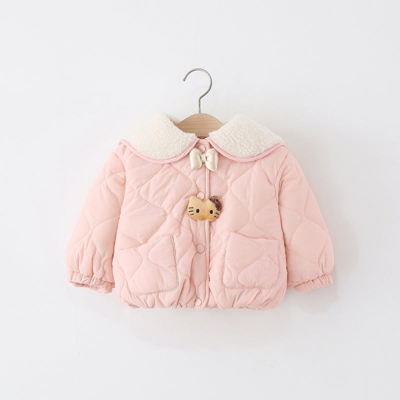 Girls Winter Cute Cartoon Cotton Coat