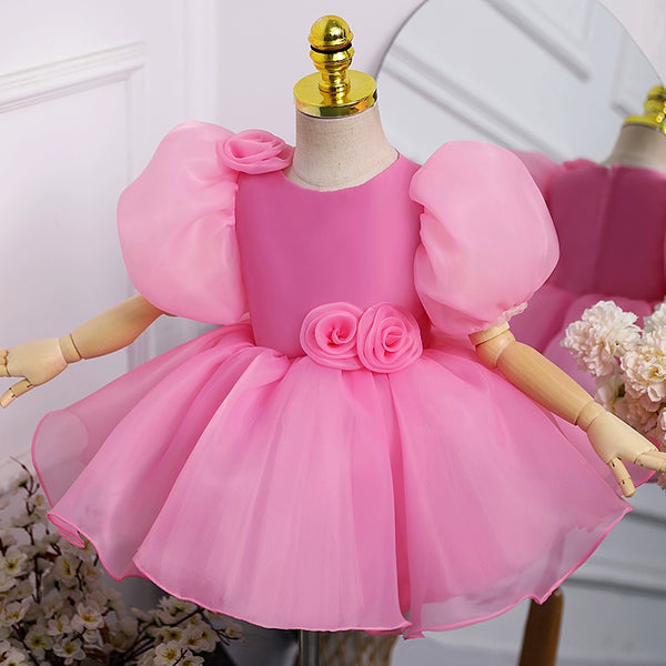 Baby Cute Girl Pageant Dress Toddler Birthday Party Princess Dress