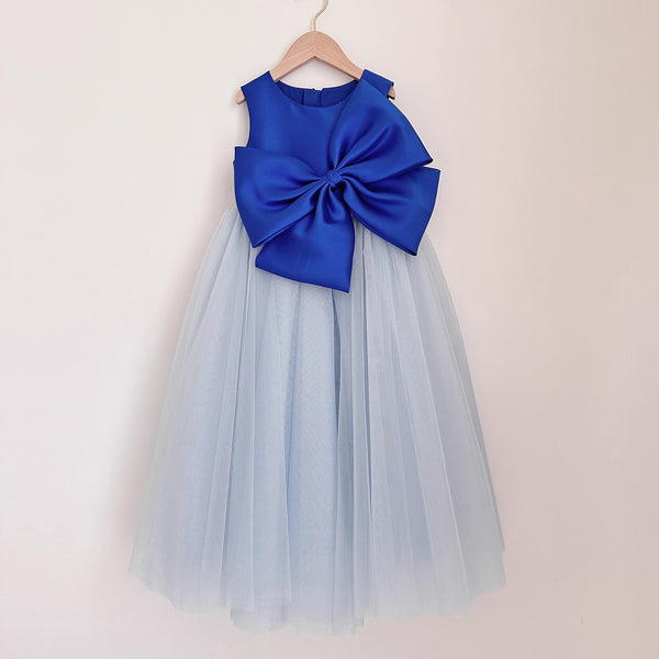 Children's Birthday Sleeveless Dress Girls Mesh Puffy Dress