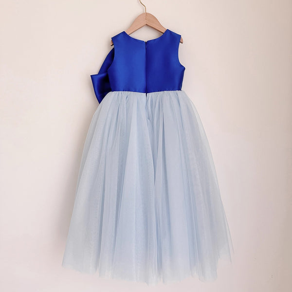 Children's Birthday Sleeveless Dress Girls Mesh Puffy Dress