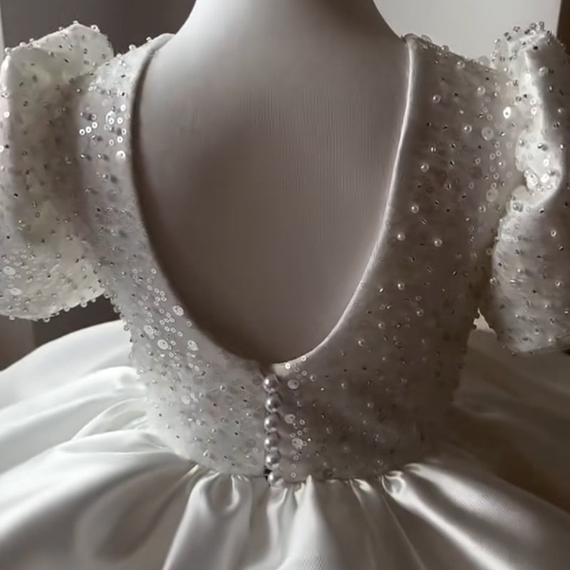 Girls Communion Dress Flower Girl Princess Dress Girls Birthday Dress