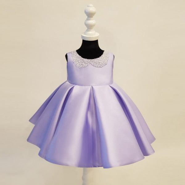 Elegant Baby Girl  Beauty Pageant Dress Toddler Christening Dress