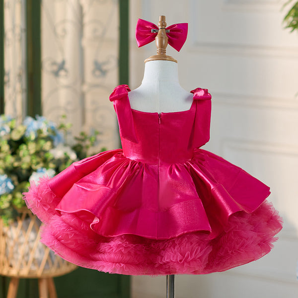 Elegant Baby Girl First Communion Dress Toddler Birthday Pageant Dresses