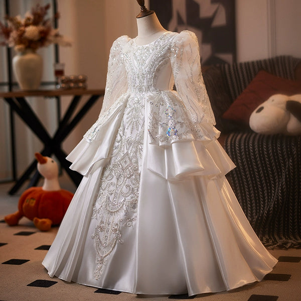 Children's Elegant Wedding Princess Dress Girls Party Dress