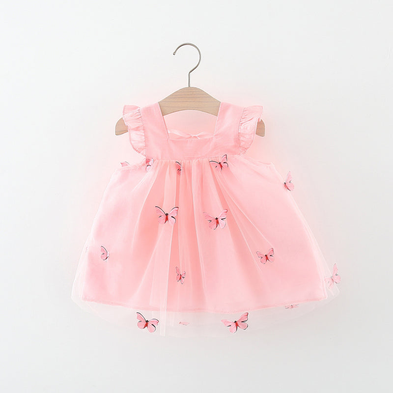Girls Dress Summer Children's Sleeveless Vest Princess Dress