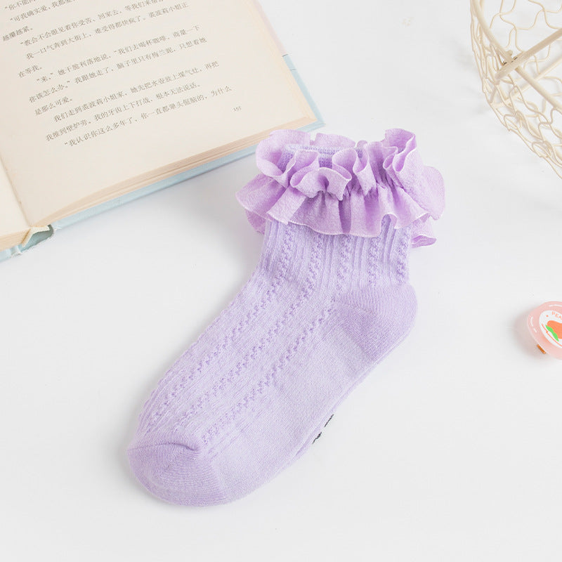 Cute Girls' Lace Princess Socks