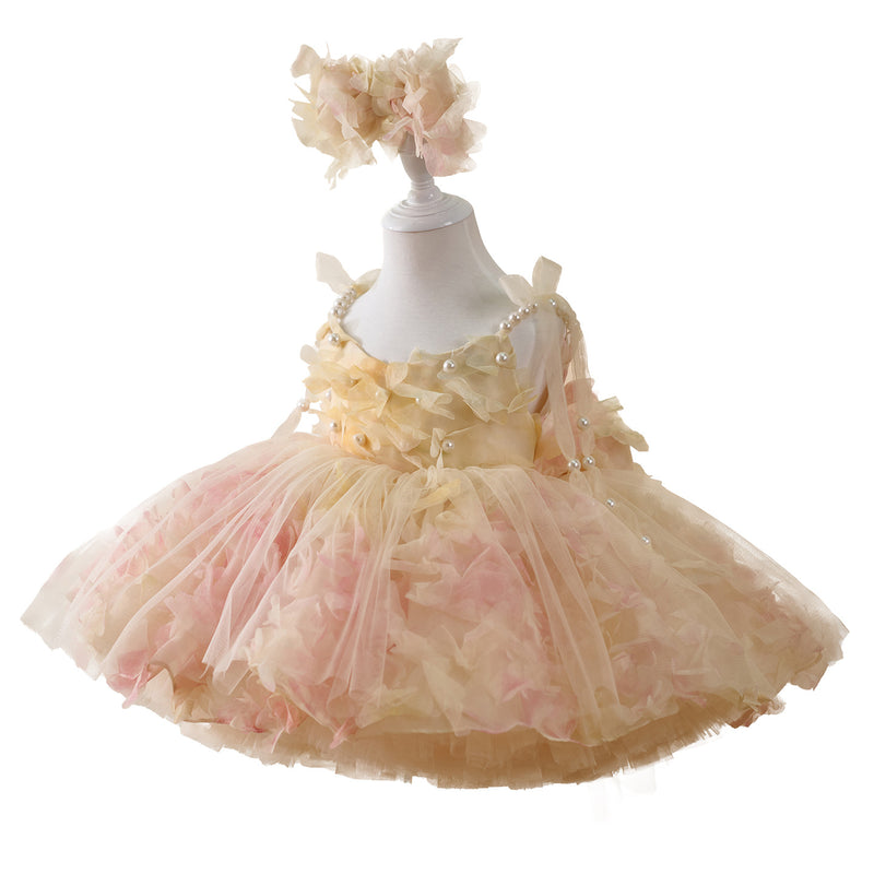 Girls Birthday Party Dress Children's Puffy Princess Dress