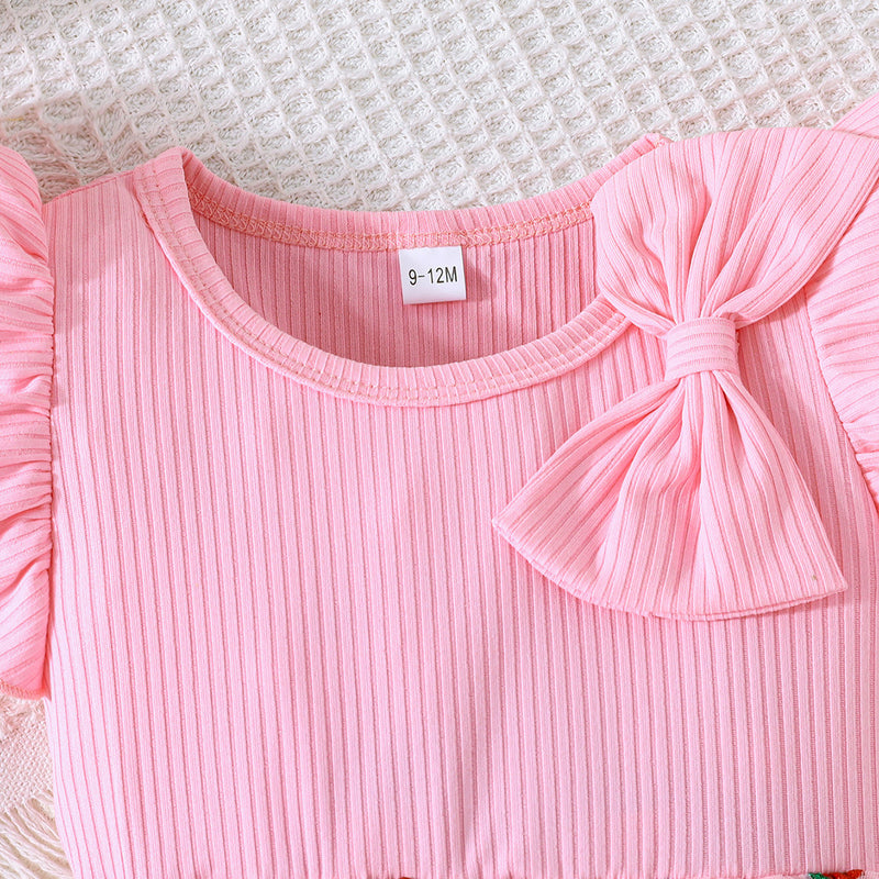 Summer New Girls Cute Strawberry Pattern Mesh Dress