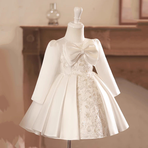 Elegant Baby Girls Christening Dresses Toddler Birthday Party Princess Dress