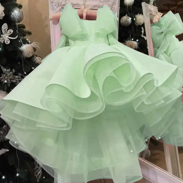 Children's Cute Birthday Dress Sleeveless Girls Party Princess Dress