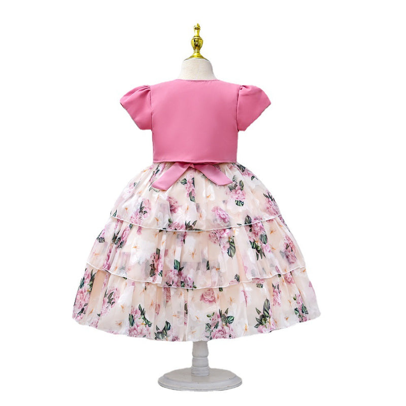 Cute Baby Girl  Embroidery Dress Toddler Birthday Party Princess Dress