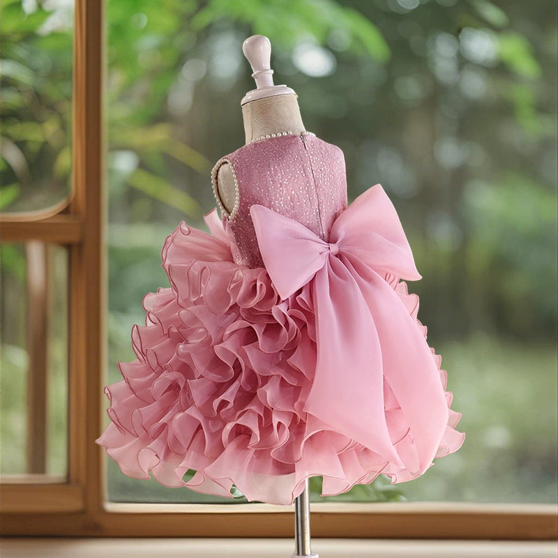 Girls Birthday Dress Flower Girl Wedding Puff Princess Dress