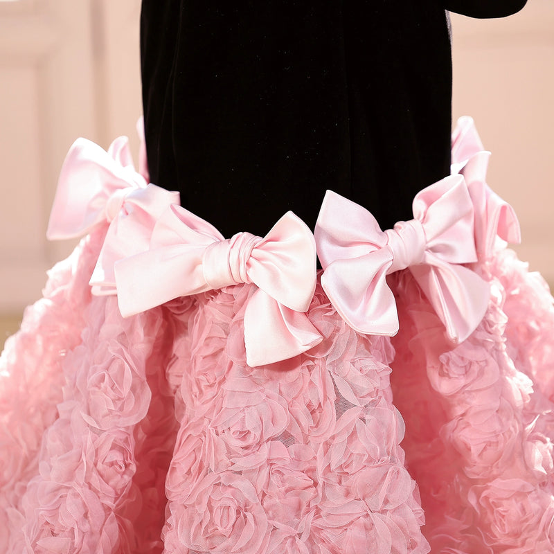 Children's Ball Gowns Girls Long Sleeve Birthday Princess Dress Girls Pageant Dress