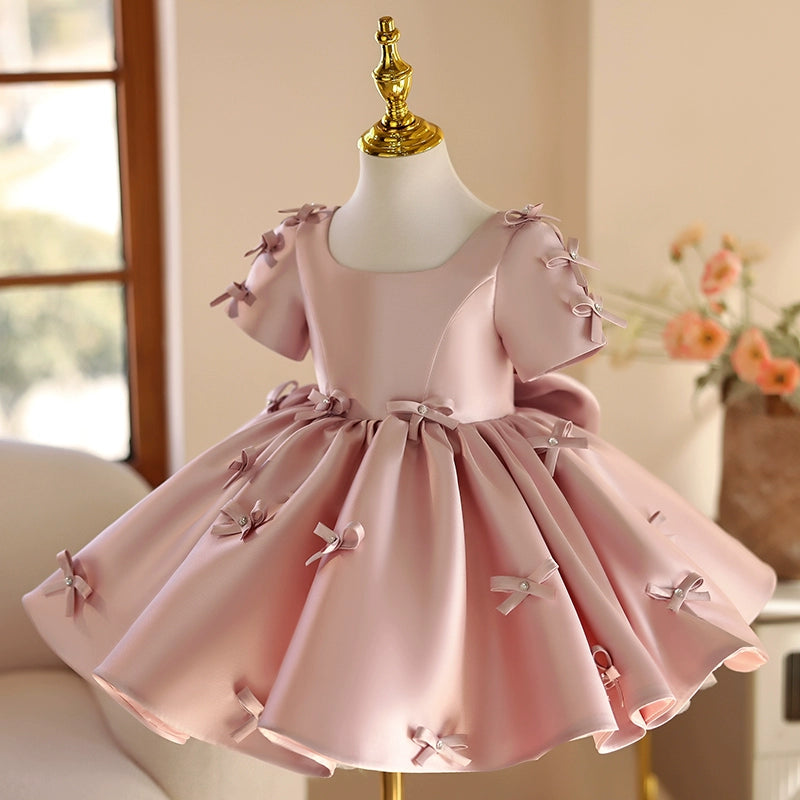 Girls Birthday Princess Dress Girls Pink Party Dress