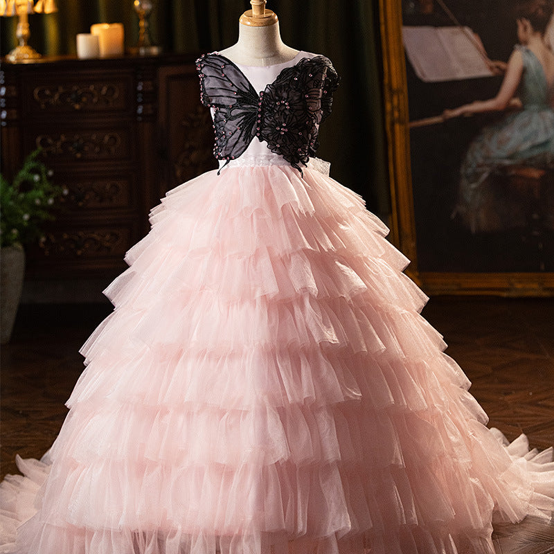 Girls Birthday Party Dress Children's Prom Princess Dress