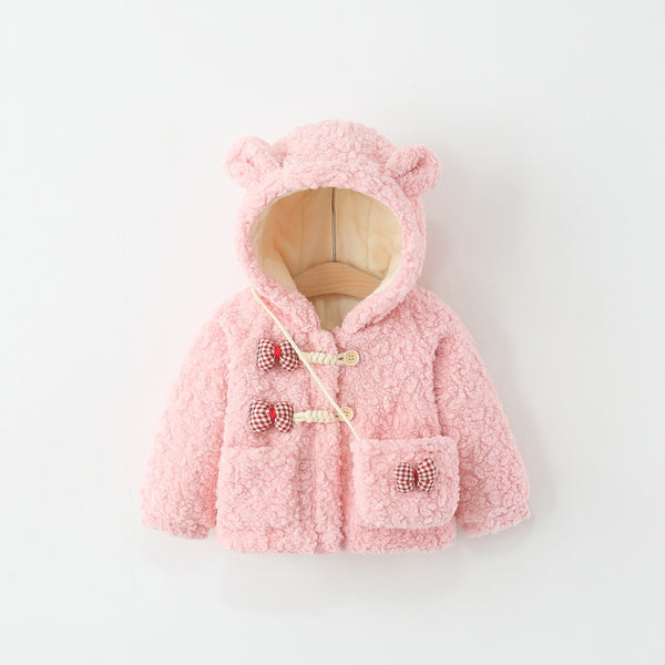 Girls' Winter Warm Hooded Coat
