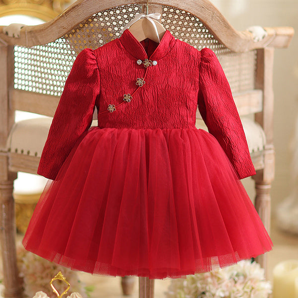 Flower Girl Wedding Dress Baby Christmas Dress Girl Birthday Princess Dress