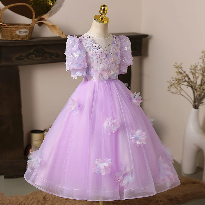 Cute Baby  Girl First Communion Dress Toddler Birthday Princess Dress