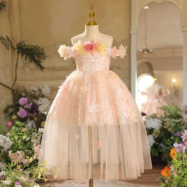 Cute Girl Birthday Princess Dress Flower Girl Wedding Dress