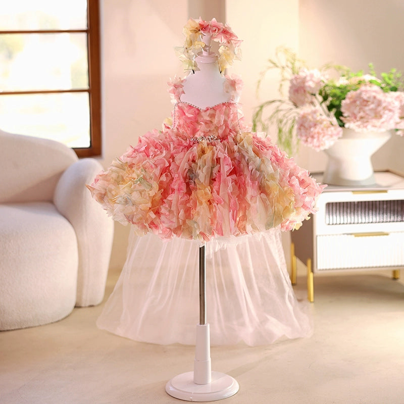 Girls Birthday Flower Princess Dress Children's Ball Dress