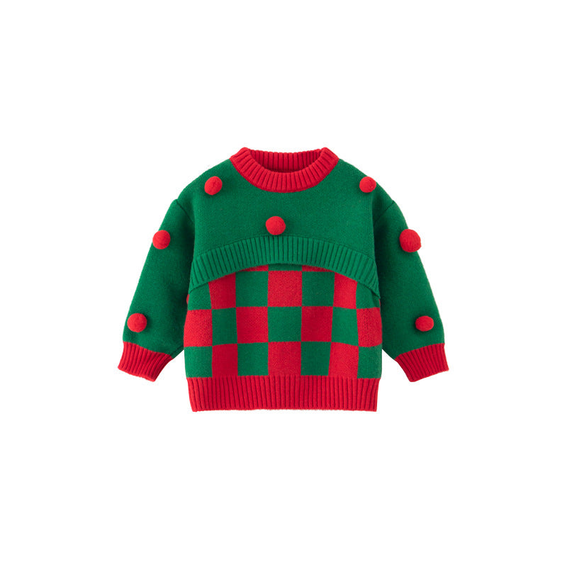 Cute Baby Girl Christmas Sequins Tutu Dress Toddler Birthday Sweater