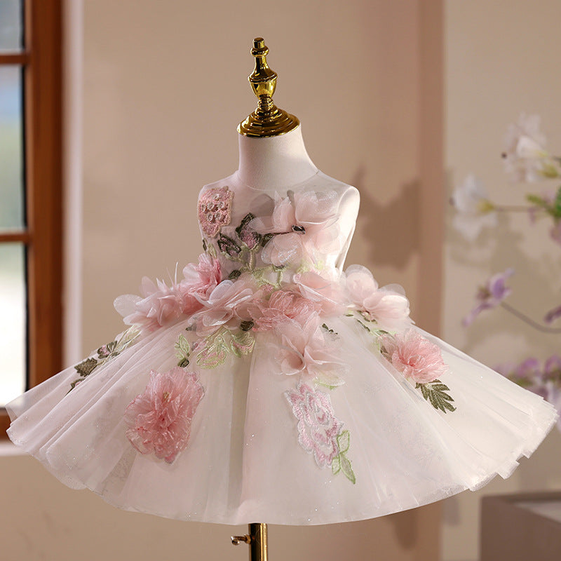 Girls Cute Birthday Dress Flower Girl Wedding Princess Dress