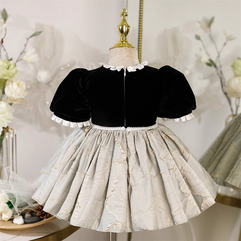 Cute Baby Girl Pageant Dress Toddler First Birthday Party Princess Dress