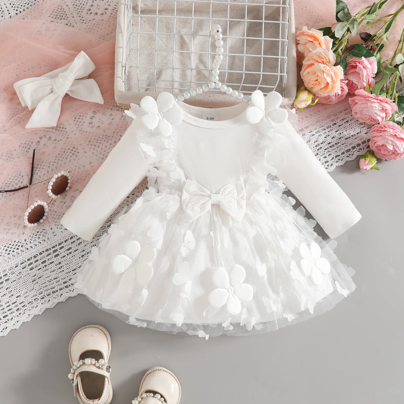 Girls Floral Vacation Dress Girls Elegant Birthday Dress – marryshe