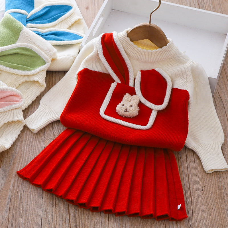 Girls Vacation Princess Outfit Girls Elegant Birthday Outfit Two-piece set Girls Vacation Princess Outfit Girls Elegant Birthday Outfit Two-piece set