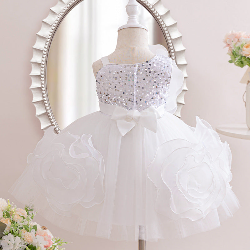 Flower Girl Wedding Princess Dress Baby Girl Birthday Dress