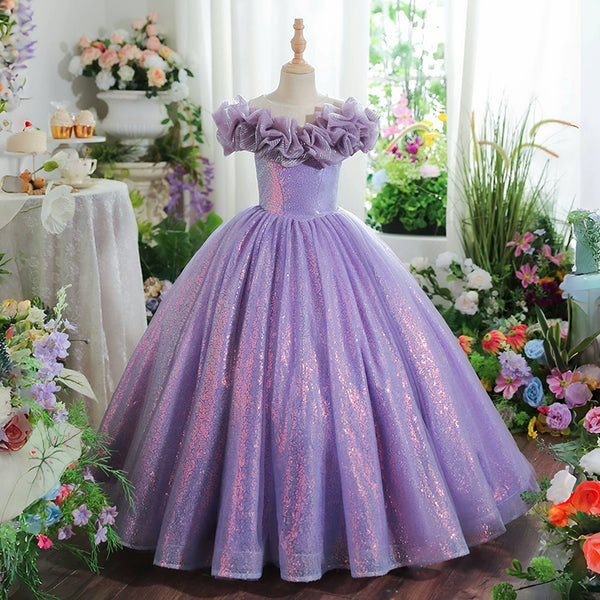 Children's Beauty Pageant Dresses Girls Birthday Princess Dresses Flower Girl Wedding Dresses