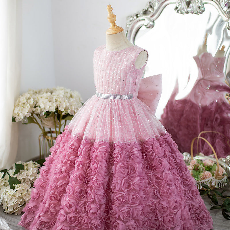 Children's Cute Birthday Dress Girl Party Puffy Princess Dress Children's Cute Birthday Dress Girl Party Puffy Princess Dress