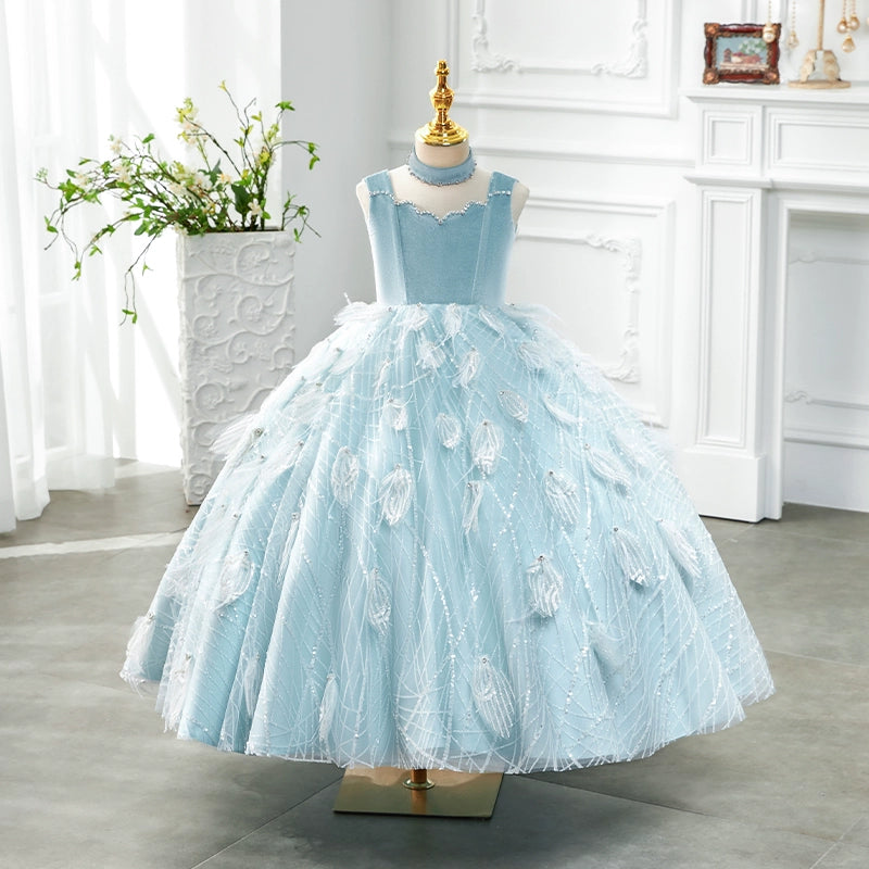 childrens blue dress Dresses For Girls | Blue for Kids replace with a different color sash for a personal touch Girls Birthday Dress Children Blue