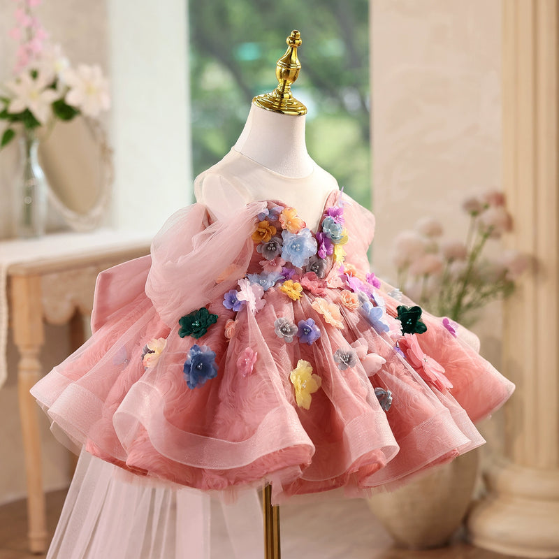 Girls' Elegant Toddler Ball Gowns Princess Dress Flower Girl Wedding Dress