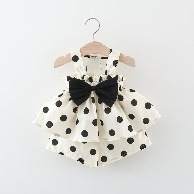 Girls Summer Camisole Shorts Two Piece Set