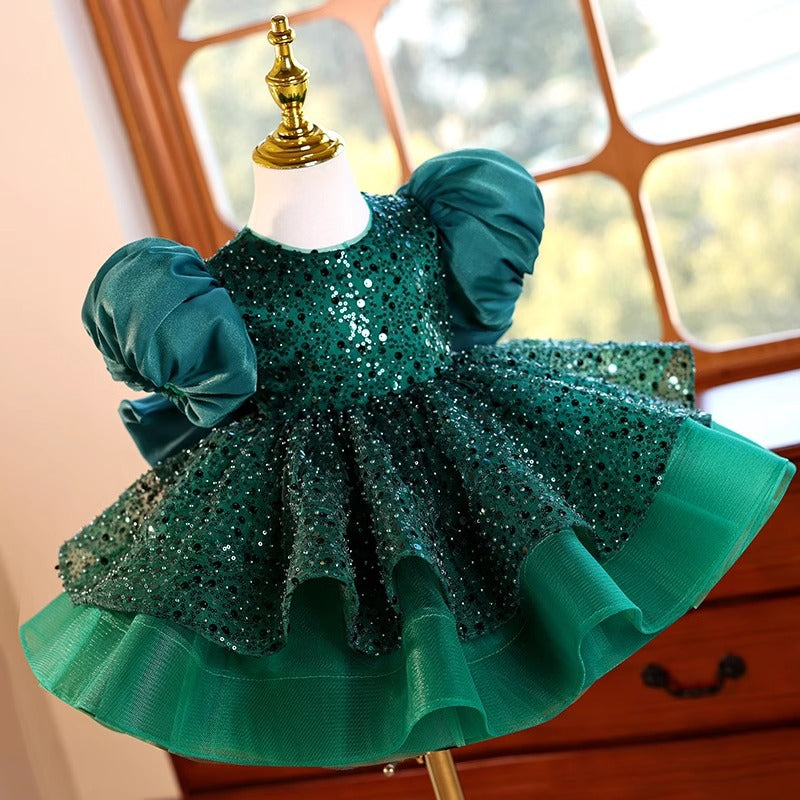 Girls Party Dress Children's Birthday Puffy Princess Dress