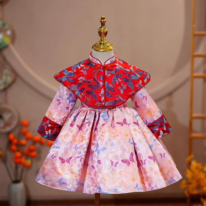 Winter Baby Girl Christmas Pageant Dress Toddler Birthday Party Princess Dress, Pink / 1-2 Years (90cm) Winter Baby Girl Christmas Pageant Dress Toddler Birthday Party Princess Dress, Pink / 1-2 Years (90cm)