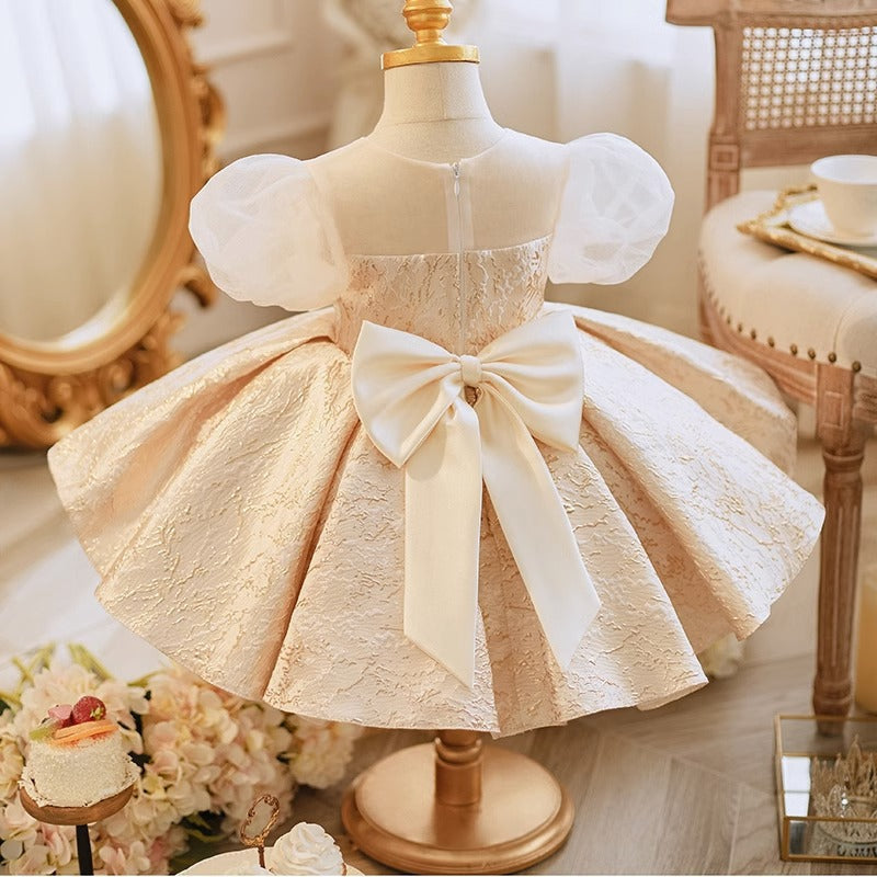 Flower Girl Birthday Wedding Party Dress Bowknot Princess Dress marryshe Flower Girl Birthday Wedding Party Dress Bowknot Princess Dress marryshe
