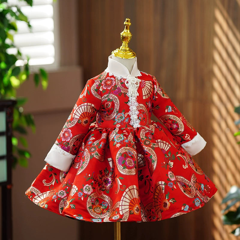 Luxury Birthday Princess Dress Birthday Party Red Dress