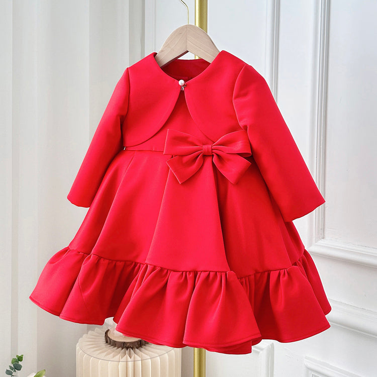 Cute Baby Girl Christmas Dress Toddler Beauty Pageant Birthday Princess Dress