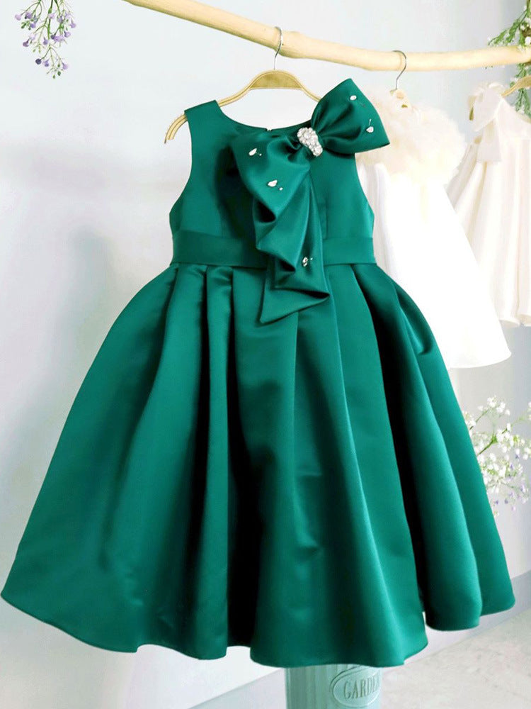 Flower Girl Dress Toddler Birthday Party Dress Summer Green Formal Dresses Flower Girl Dress Toddler Birthday Party Dress Summer Green Formal Dresses