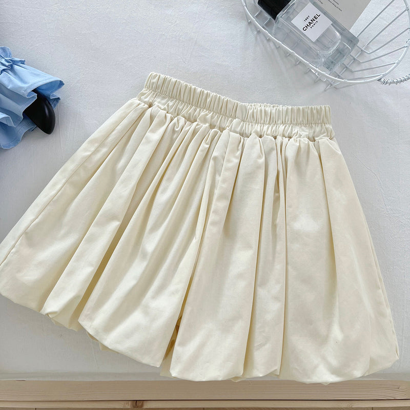 Girls' New Flower Color Matching Top Shorts Two-piece Set