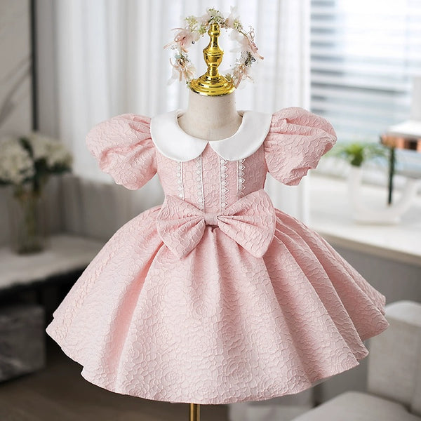 Girls' Birthday Dress Flower Girl Princess Dress Girls' Puff Sleeve Dress