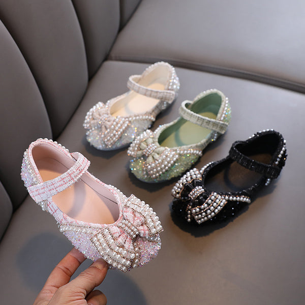 Cute Baby Girls Summer Beauty Pageant Sequins Princess Shoes