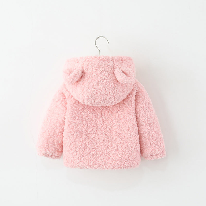 Girls' Winter Warm Hooded Coat