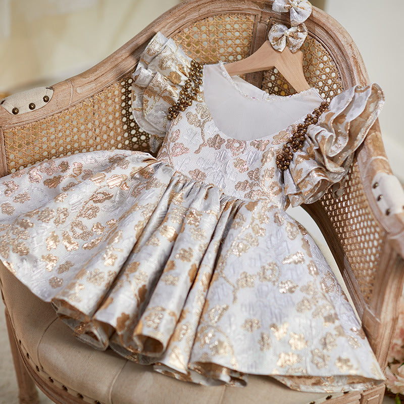 Girls Birthday Party Dresses Girls Autumn Puffy Princess Dress Girls Birthday Party Dresses Girls Autumn Puffy Princess Dress